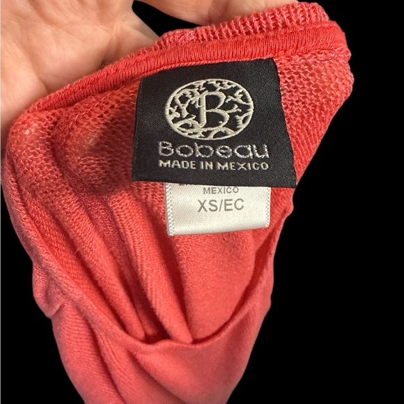 Bobeau Pink Crew Neck Sweater Classic Pullover - Picture 3 of 3